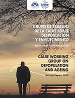 Portada: Grupo de Trabajo de la CALRE sobre Despoblación y Envejecimiento : memoria de actividades 2020