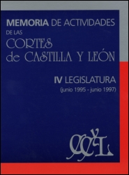 Portada: Memoria de Actividades IV Legislatura (1995-1997)