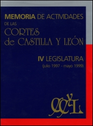 Portada: Memoria de Actividades IV Legislatura (1997-1999)